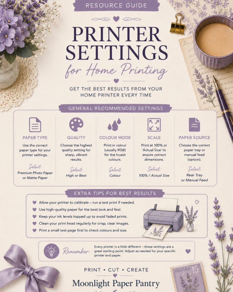 Printer Settings For Home Printing
