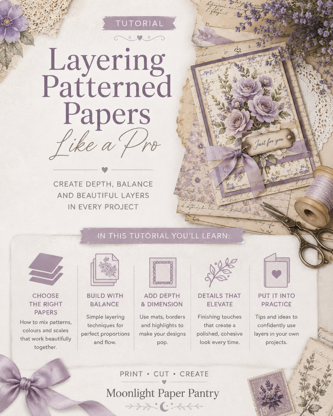 Layering Patterned Papers Like A Pro