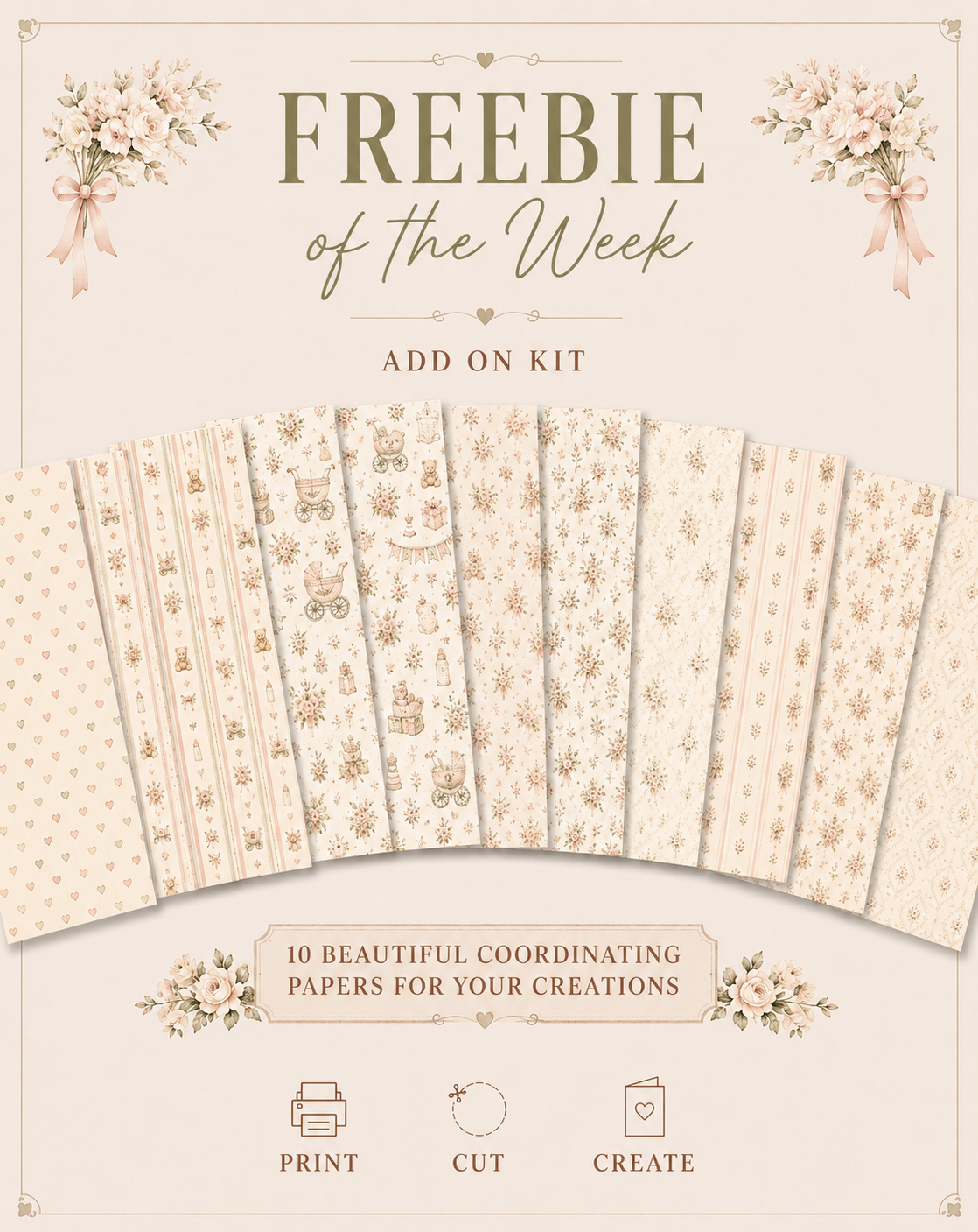 Baby Shower Patterned Papers