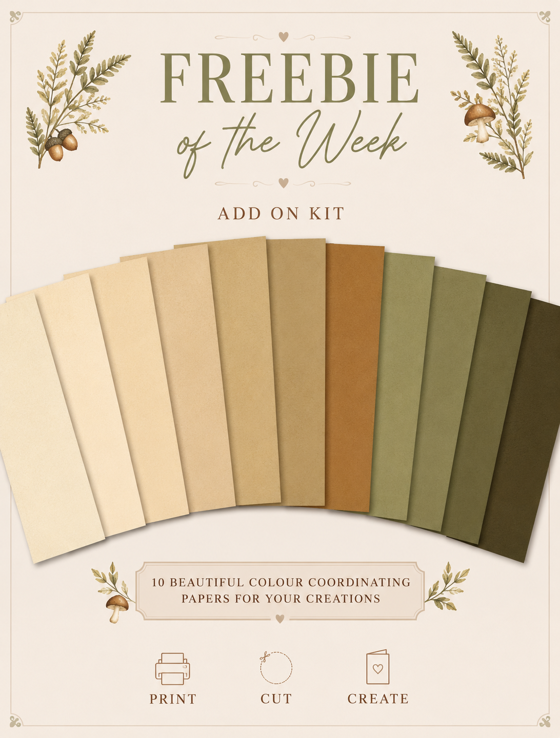 Woodland Coloured Papers