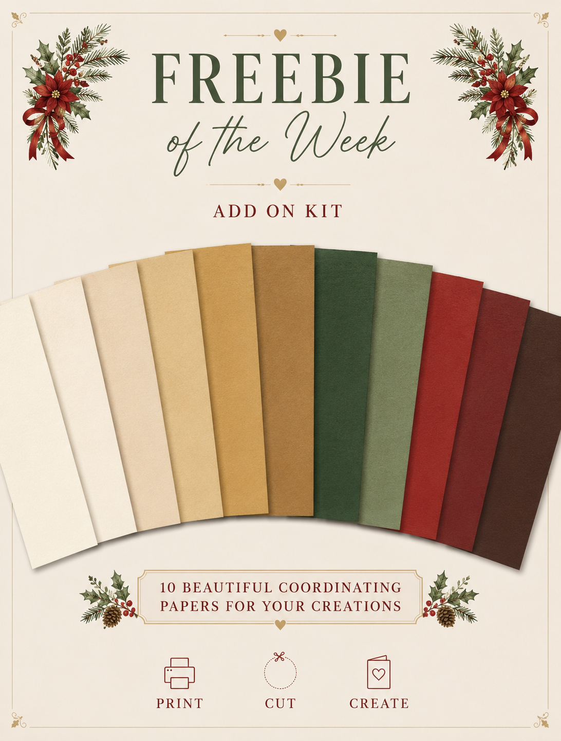 Xmas Coloured Papers